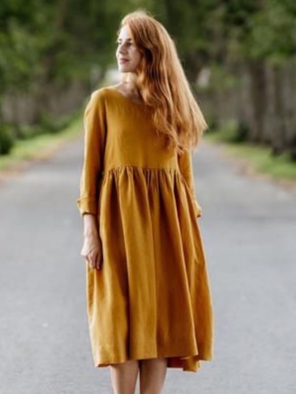 Son de Flor Linen Smock Dress- Size XS